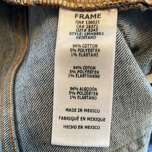 Frame Men's Skinny Jeans L’Homme Heistand Blue Denim Size 29 30x31.5 - Picture 7 of 7